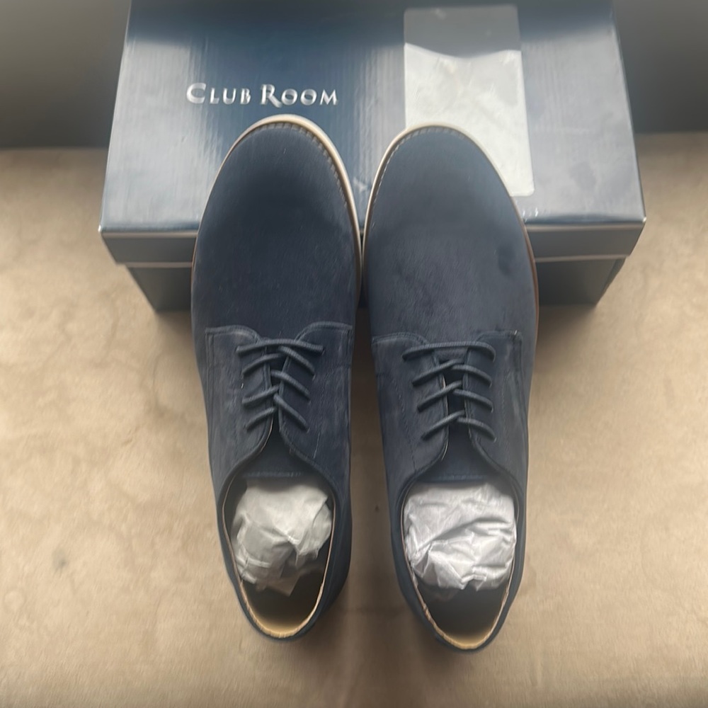 Blue Suede (faux) Shoes